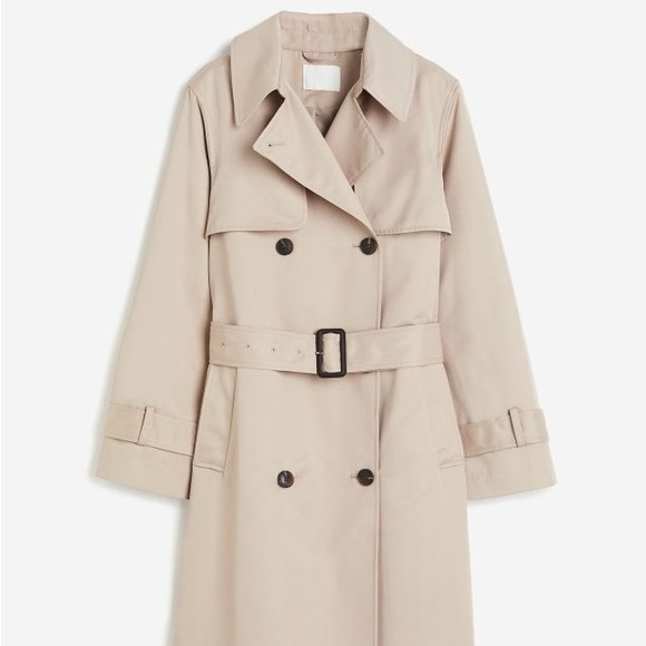 H&M Double-breasted Twill Trench Coat. - Picture 2 of 9